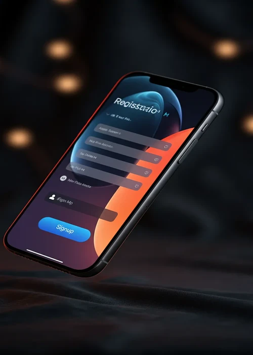 Interface for new player registration at Uptown Aces Casino, showcasing the signup form and welcome bonus offer.